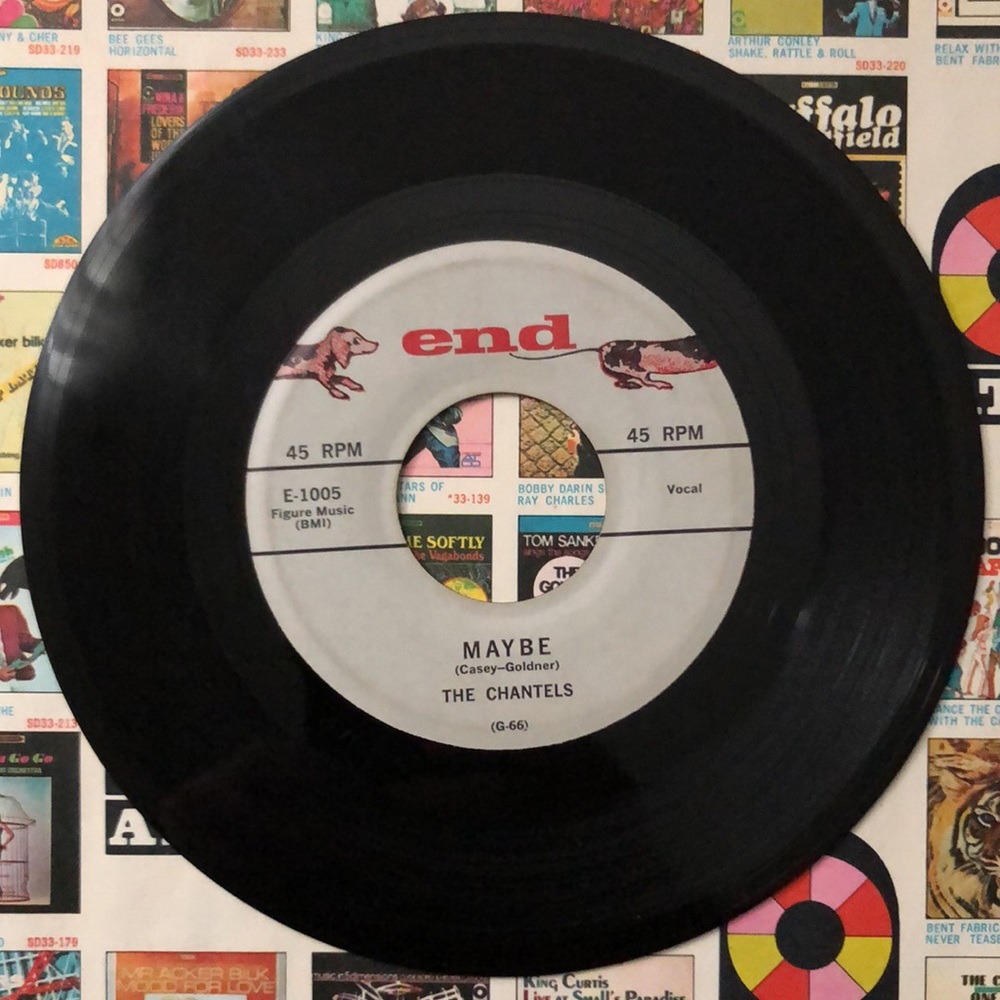 The Chantels Come My Little Baby Vinyl 45 Record '59